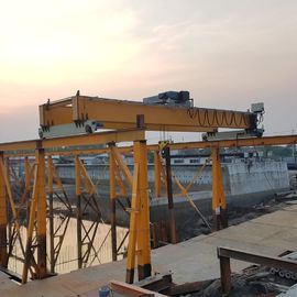 Iso Low Headroom Double Girder Overhead Travelling Crane For Construction Industry