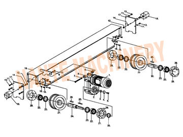 Crane Traveling Mechanism HSB Series Crane End Carriage for Single / Double Girder