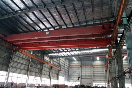 China Custom Electric Traveling Double Girder Overhead Cranes For Machine Shops factory