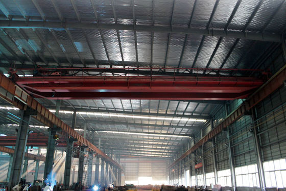 China 16t Electric Traveling Double Girder Overhead Cranes For Repair Shops factory
