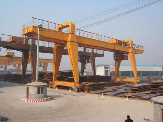 China 120t Double Beam Manual Travelling Gantry Crane factory