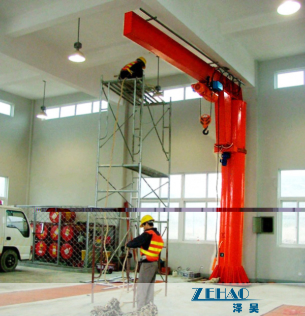 Slewing Workstation Jib Cranes for Plant Building Maintenance