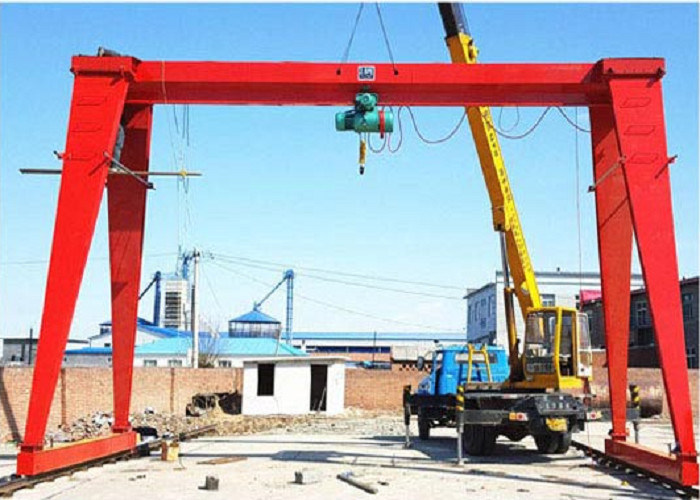 ISO Box Type MH 5T 9M Single Girder Gantry Crane For Indoor / Outdoor Use