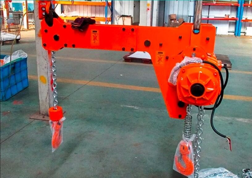 1 Ton 1000 KG High Efficiency Compact Low Headroom Electric Double Hook