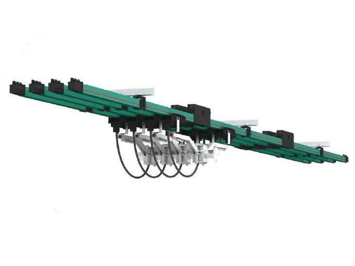 Deliver Power Single Poles Bus Bar Conductor System Overhead Crane Parts Custom Engineered