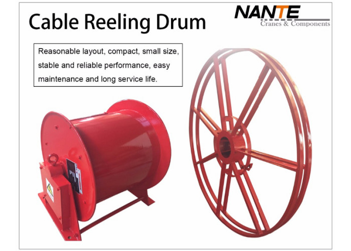 Cable Reeling Drum With Red Surface And 380v/440v Voltage Multi