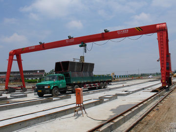MH15t - 25m - 15m Railway Yard Single Girder Gantry Crane Rail Mounted Gantry Crane
