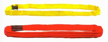 Overhead Crane Components For Lifting Goods , Red or Yellow Polyester Round Sling Endless Type