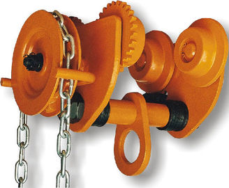 GCL 610 Geared Trolley of Manual Chain Hoist For Shipyards To Install Machines , Lifting Good