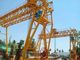 Red / Yellow Economical 70t Truss Gantry Crane For Stockyards / Machinery Factory European standard