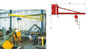 Heavy Weight Design Wall Bracket Jib Cranes Rotational for Indoor Building Maintenance Yellow Color