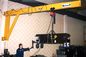 Wall Mounted Jib Cranes Capacity 1 ton with 360-degree Rotation in Yellow ASTM Specification