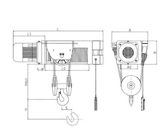 Critical Lift Custom Foot Mounted Twin Hook Wire Rope Hoists SH Fixed