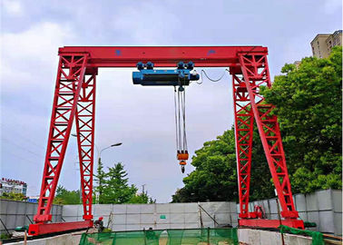 ISO Box Type MH 5T - 9M Single Girder Gantry Crane For Indoor / Outdoor Use