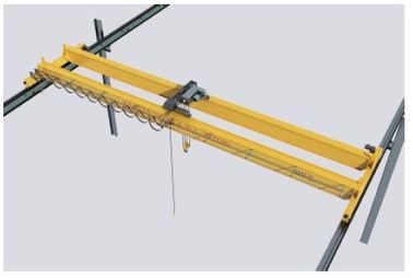 5T Double Girder Overhead Cranes , Electronic Safety Workshop Bridge Crane