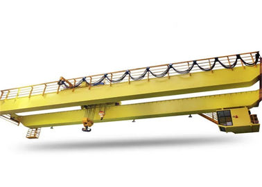 Warehouse Specialized Double Girder Hoist Crane 10-50ton Capacity In Yellow A5 Work Duty