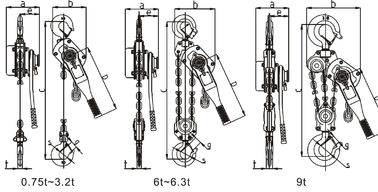 Quick Targeting HSH –A816 Lever Block Manual Chain Hoist With Unique Overload Protection